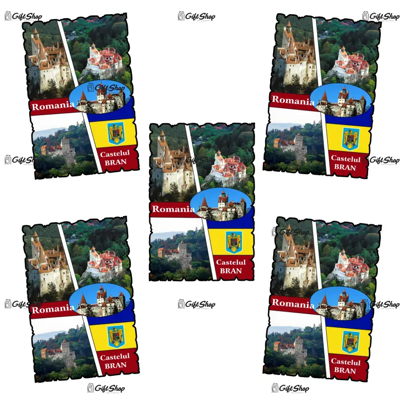 Castelul bran romania, magnet frigider mgs174